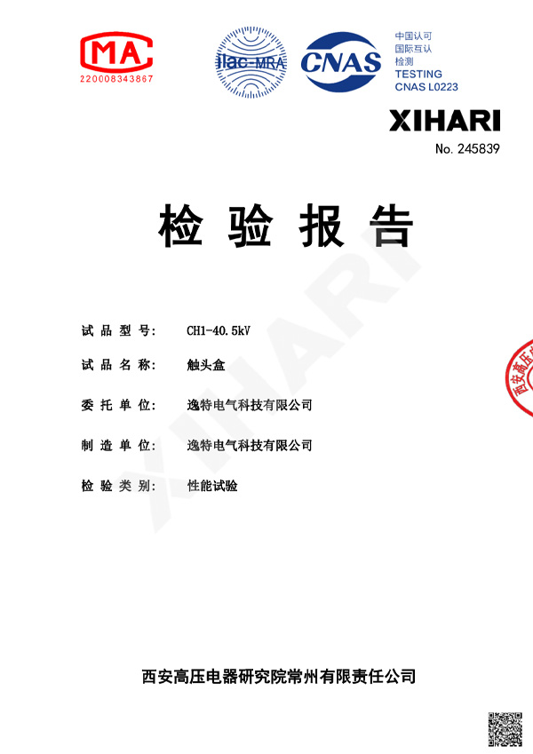 CH1-40.5KV Inspection Report
