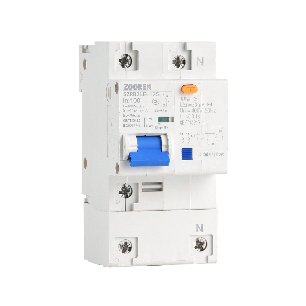 SZRB2LE-125 Series Residual Current Operated Circuit Breaker