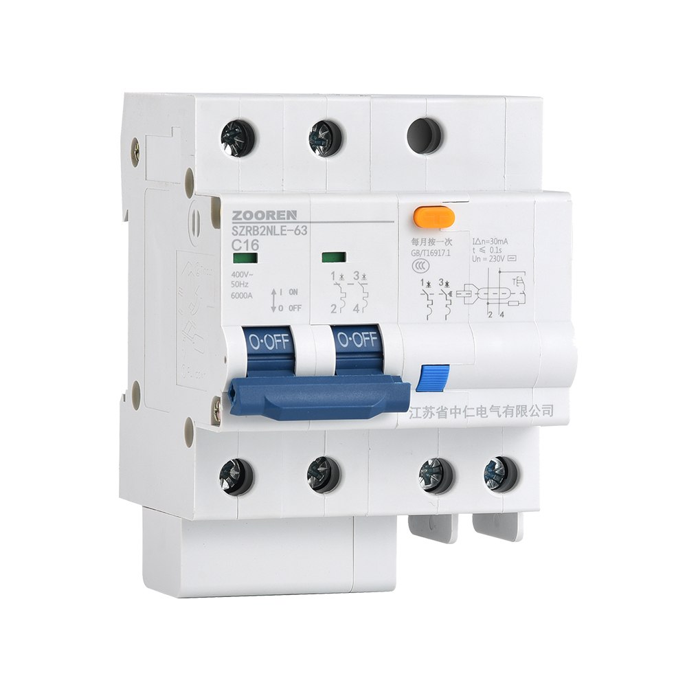 SZRB2NLE-63 Series Residual Current Operated Circuit Breaker