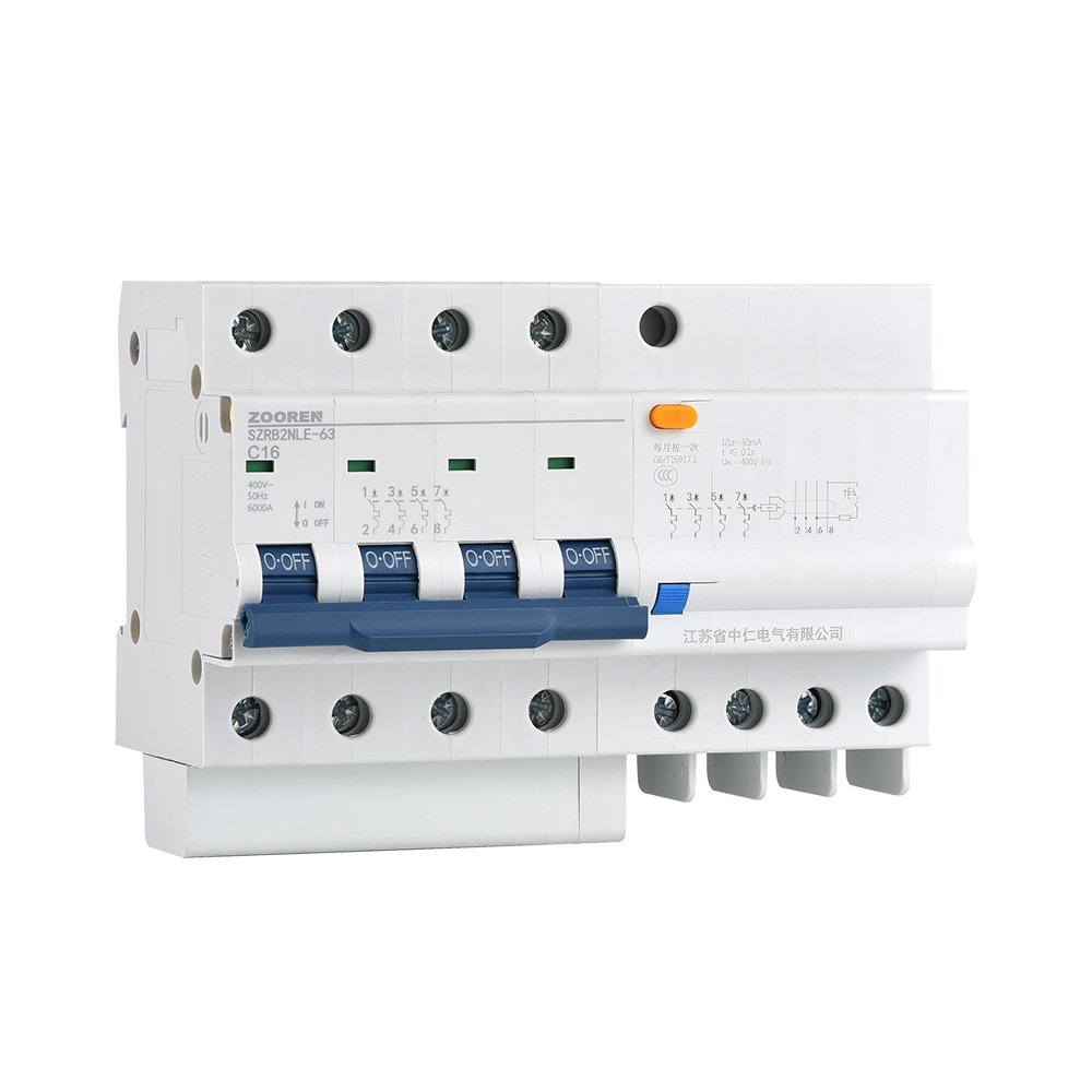 SZRB2NLE-63 Series Residual Current Operated Circuit Breaker